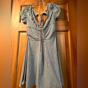Rare! Free People Grey Mini Dress